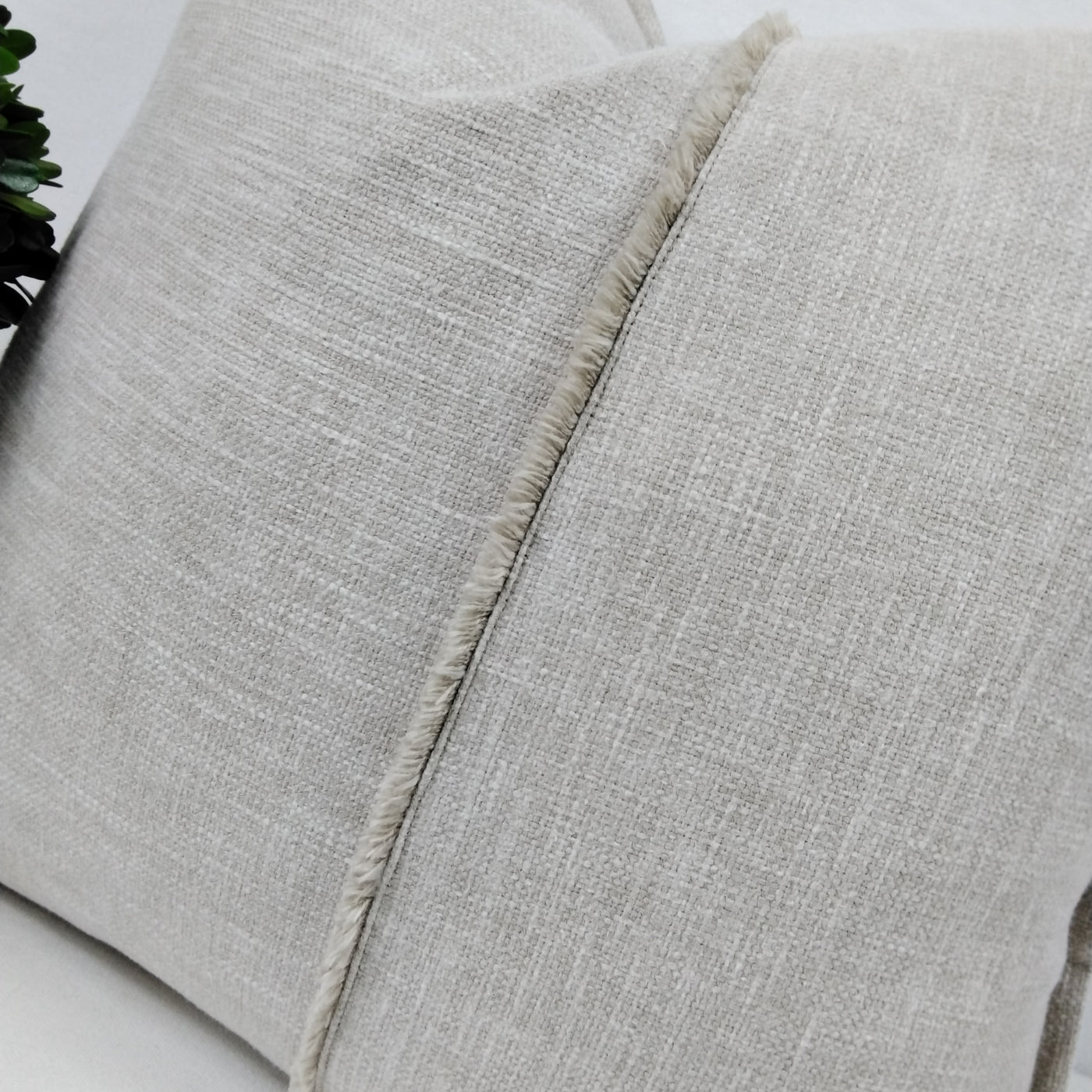 Namaste Single Fringed Pin Tuck Cushion