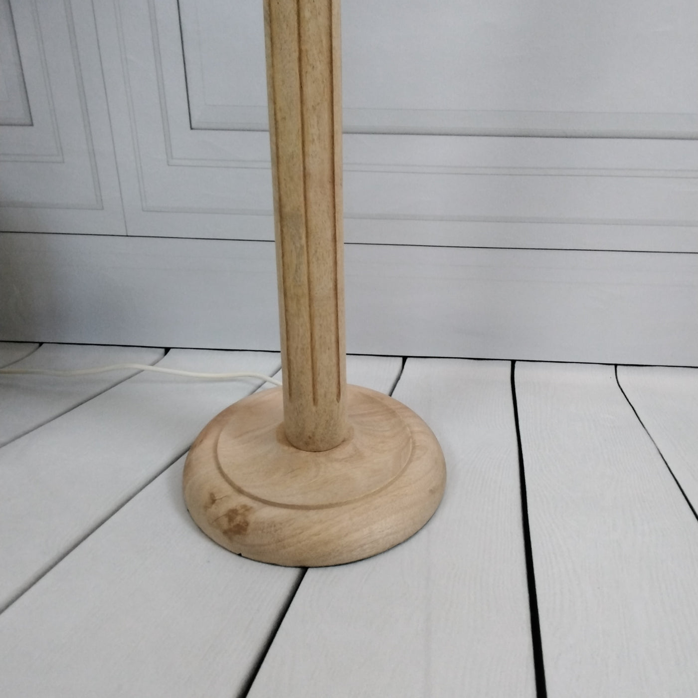 Natural Mango Wood Floorlamp