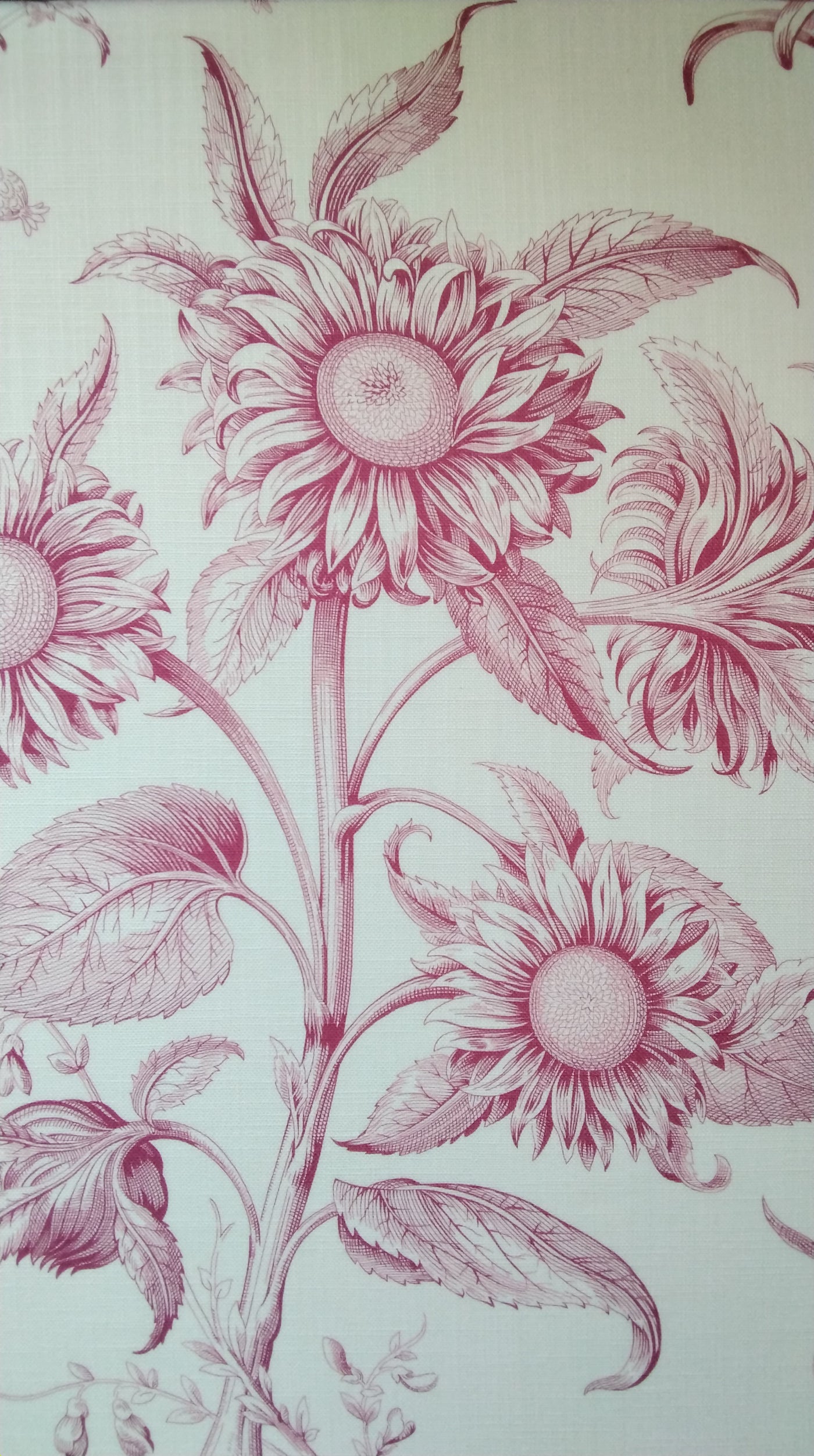 Lillies And Sunflower Fabric