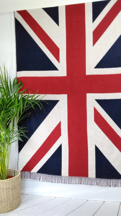 Luxury Merino Wool Union Jack Throw