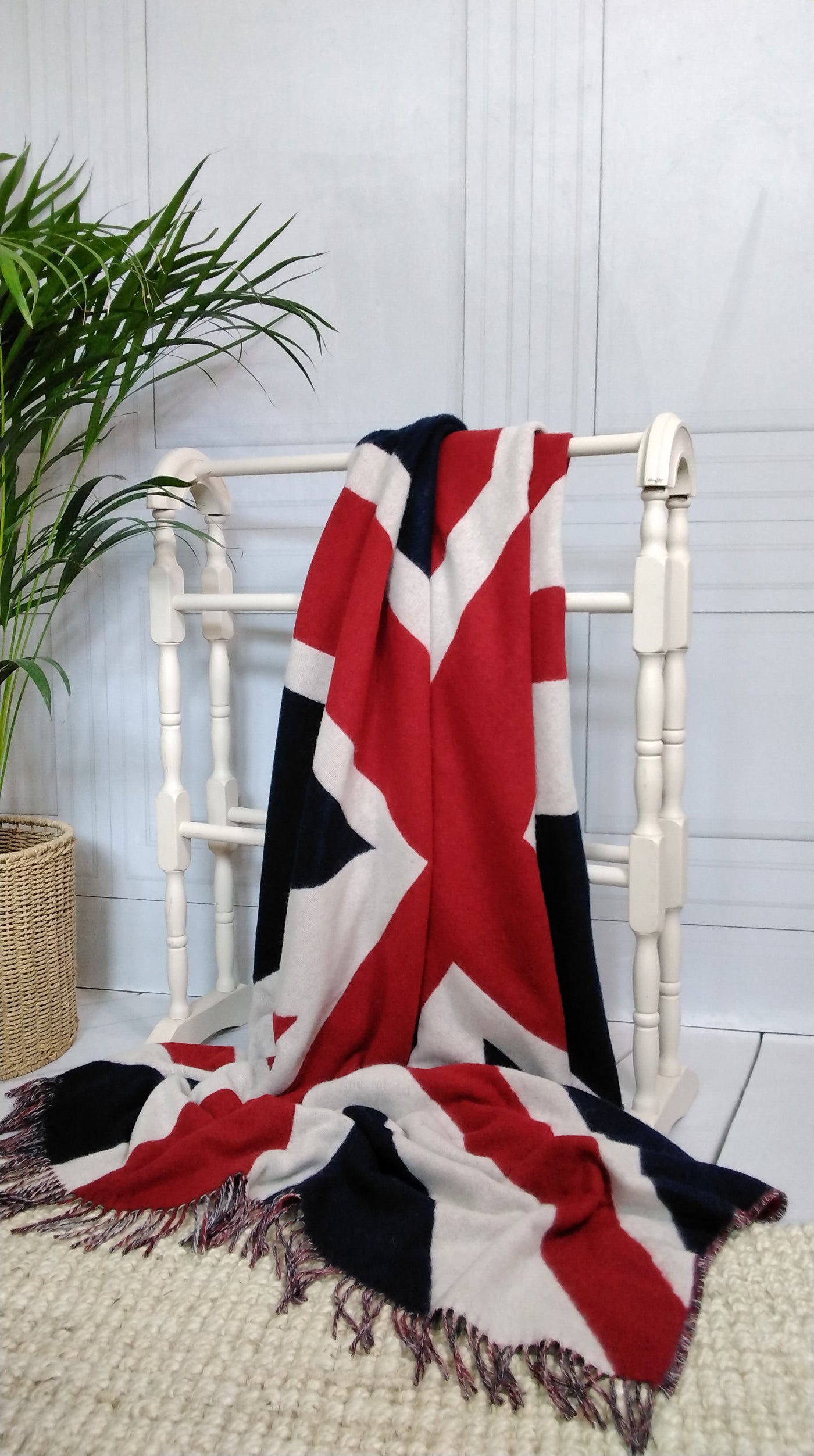 Luxury Merino Wool Union Jack Throw
