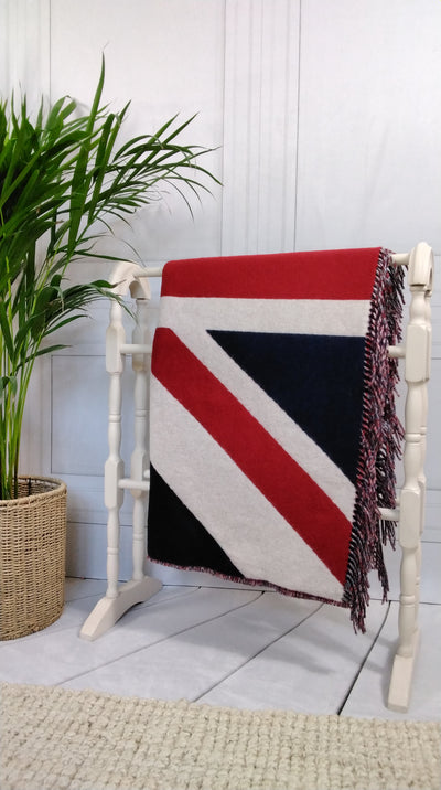 Luxury Merino Wool Union Jack Throw