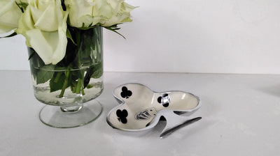Set Four Playing Card Dishes