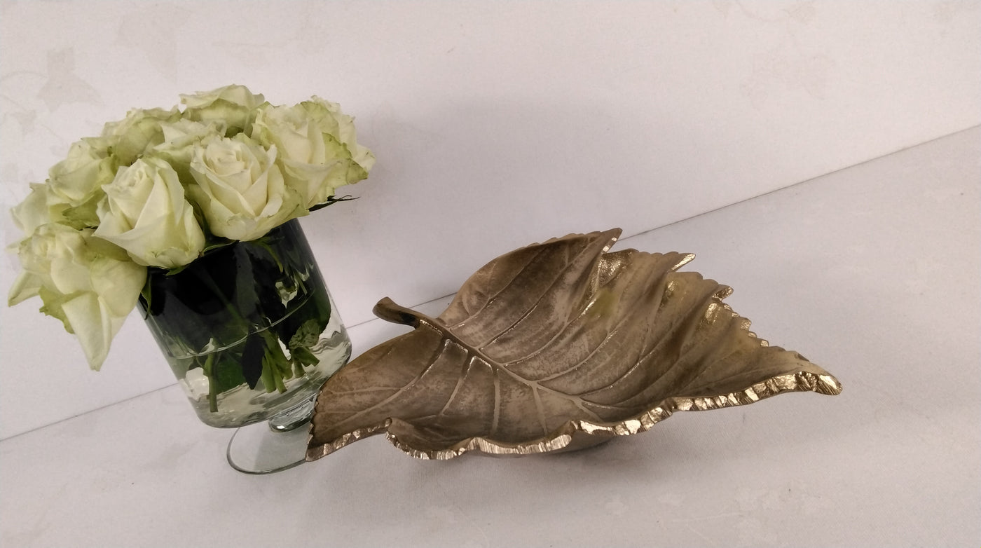 Golden Leaf Dish