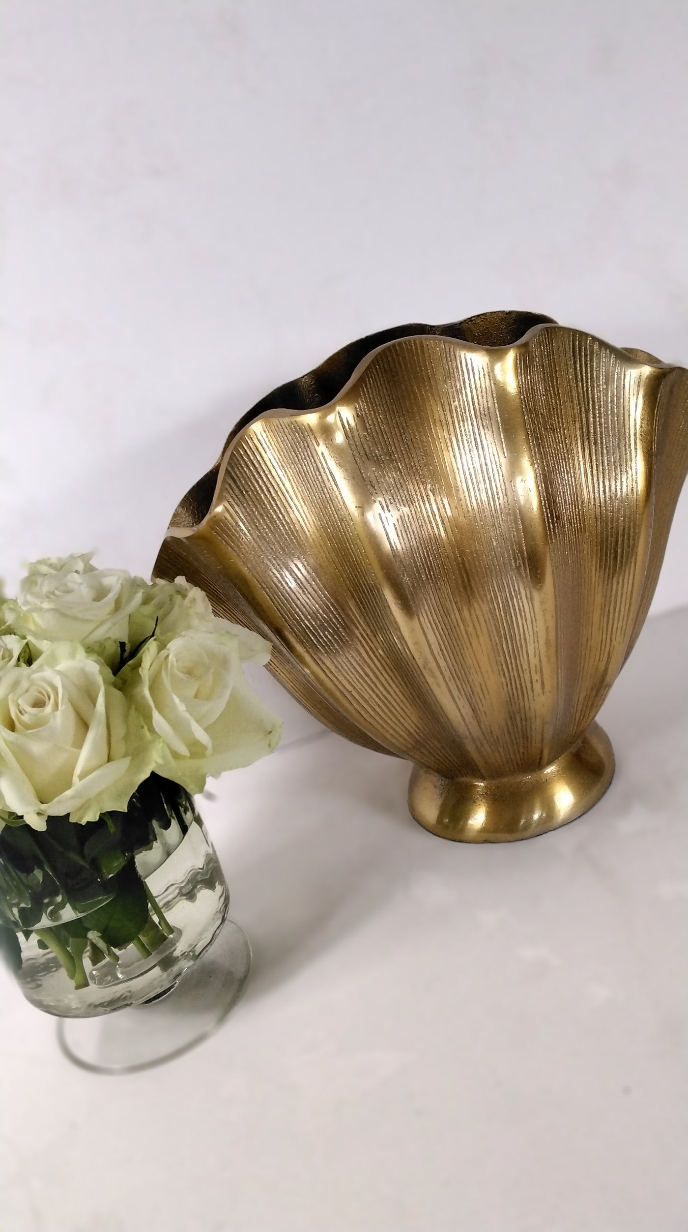 Golden Shell Vase
