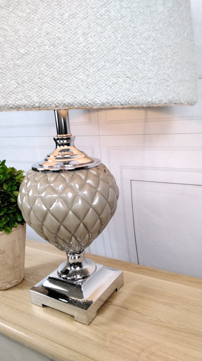 Ceramic And Chrome Lamp